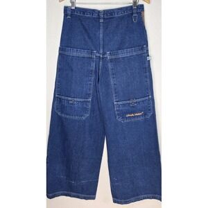 Vintage Baggy Criminal Damage Ultra Wide Leg Rave Jnco Style Denim Y2k Jeans 34